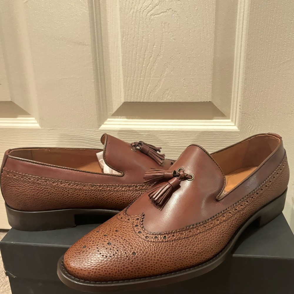 Johnston & Murphy Wingtip Tassel Brown Dress Shoe